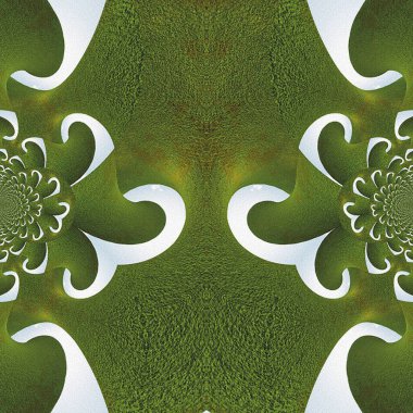 Radyal şekillerin soyut fraktal arkaplanı