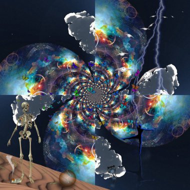 Geometrik şablonun çizimi, soyut arkaplan