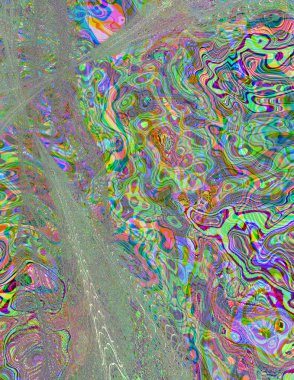 Soyut dijital dalgalar. Modern sanat.