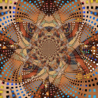 dijital soyut fraktal arkaplan