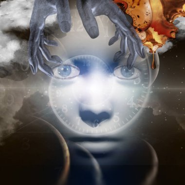 Siyah gökkuşaklı maske