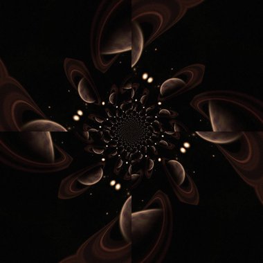 Yaratıcı tasarımın için soyut renkli fraktal arkaplan