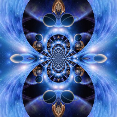 Soyut Boyama Arkaplanı. 3B illüstrasyon