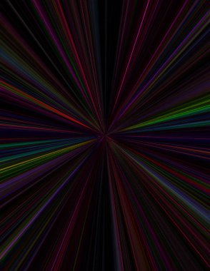 Radyal ışınlar soyut renkli arkaplan.