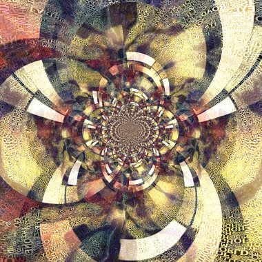 soyut fraktal desen, dijital sanat eseri