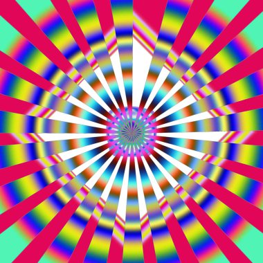 Yıldız patlaması ile renkli soyut arkaplan