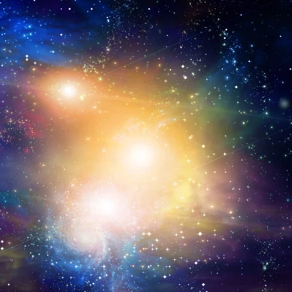 Beautiful Galaxy Deep Space Abstract Background Space Your Text — 图库照片