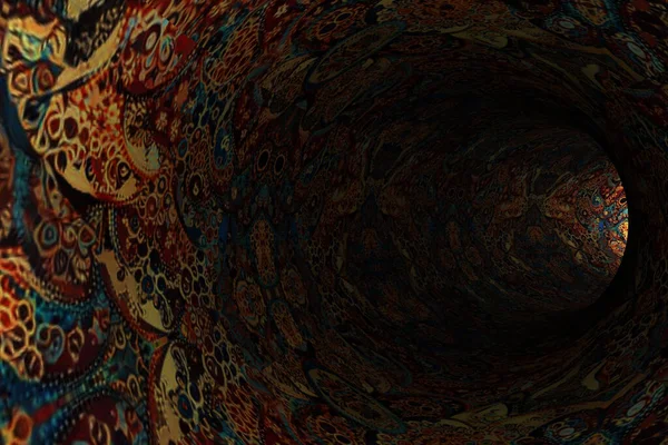 Túnel Padrão Abstrato Renderização — Fotografia de Stock