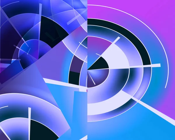 Abstrakcyjny Wzór Geometryczny Styl Mondrijski — Zdjęcie stockowe