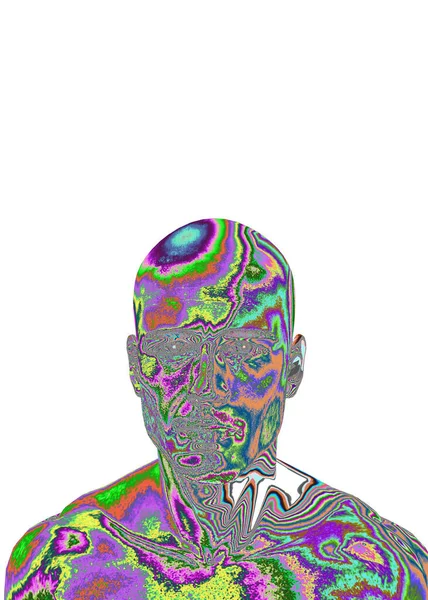 Rendering Human Head — стоковое фото