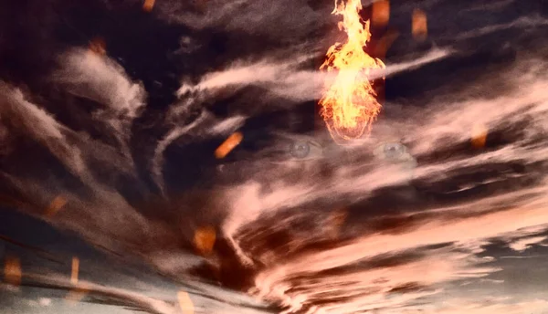 Patrz Niebo Surrealistyczna Scena — Zdjęcie stockowe