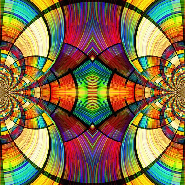 Abstract Colorful Fractal Background Your Creative Design — Fotografia de Stock