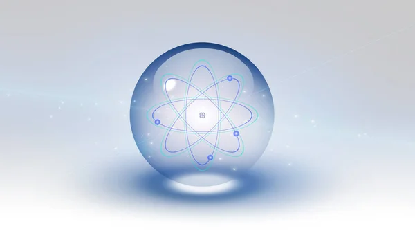 Atom Bubble Rendering — Stock Photo, Image