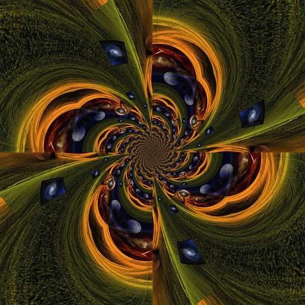 Abstracte Fractal Achtergrond Psychedelisch Patroon — Stockfoto