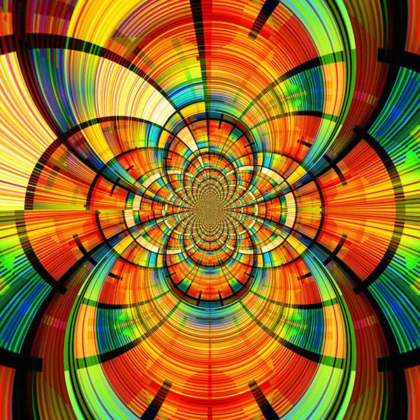 Abstract Colorful Fractal Background Your Creative Design — Fotografia de Stock