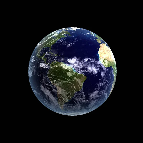 Earth Planet Space Rendering — Stock Photo, Image