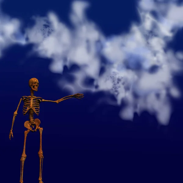 Skeleton Ghosts Rendering — Stock Photo, Image