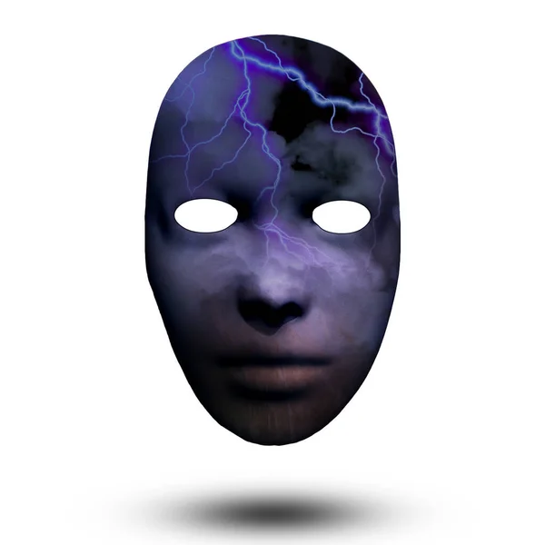 Mask Rainbow Black — Stock Photo, Image