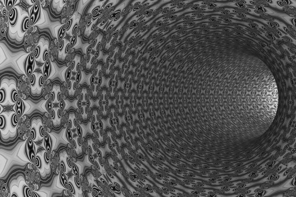 壁に万華鏡模様の抽象トンネル — ストック写真