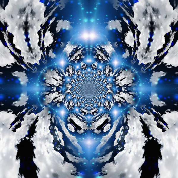 Φαντασία Πολύχρωμο Φράκταλ Μοτίβο Όμορφη Εικόνα Καλειδοσκόπιο — Φωτογραφία Αρχείου