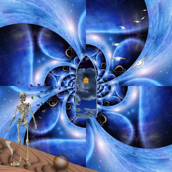 dijital soyut fraktal arkaplan