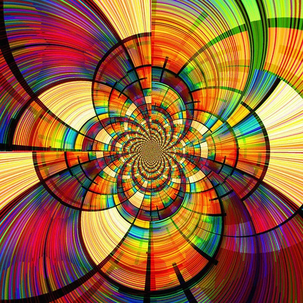 Fondo Fractal Colorido Abstracto Para Diseño Creativo —  Fotos de Stock