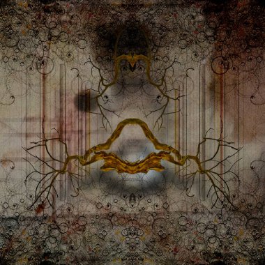 Soyut fraktal arkaplan. bilgisayar dijital çizimi.