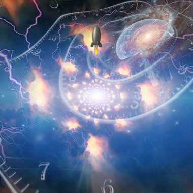 İnsan beyni ve sayılarla soyut arkaplan