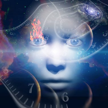 Siyah gökkuşaklı maske