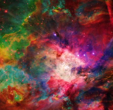 nebula in outer space. universe in deep colors