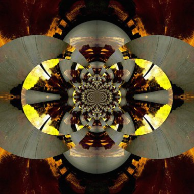 Yaratıcı tasarımın için soyut renkli fraktal arkaplan