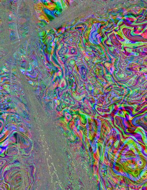 Soyut dijital dalgalar. Modern sanat.