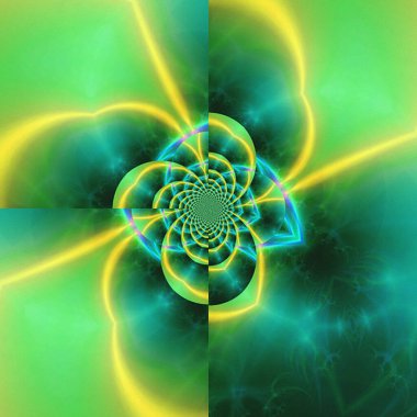 fantasy colorful fractal pattern. beautiful kaleidoscope illustration 