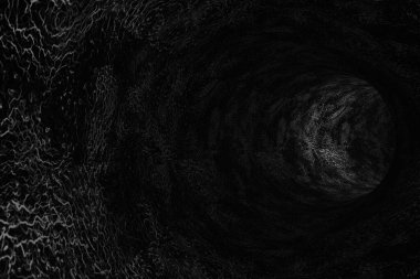 Soyut model tüneli. 3d oluşturma.