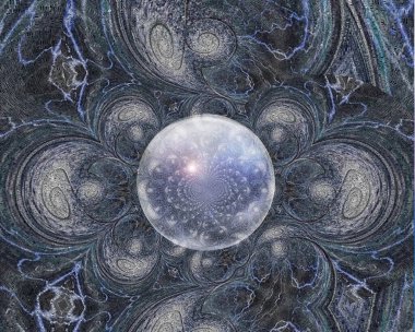 Soyut Fraktal arka plan 3d render