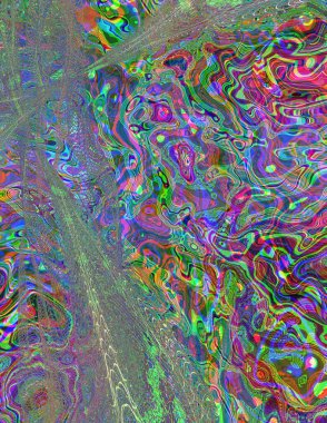 Soyut dijital dalgalar. Modern sanat.