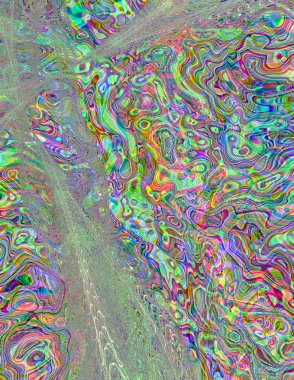 Soyut dijital dalgalar. Modern sanat.