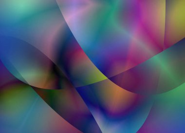 Renkli parlak arkaplanın soyut 3d çizimi