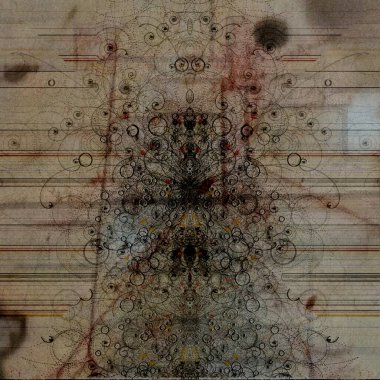 Soyut fraktal arkaplan. bilgisayar dijital çizimi.