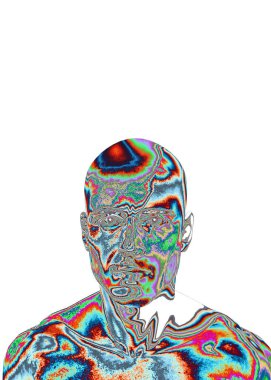 3d rendering of human head