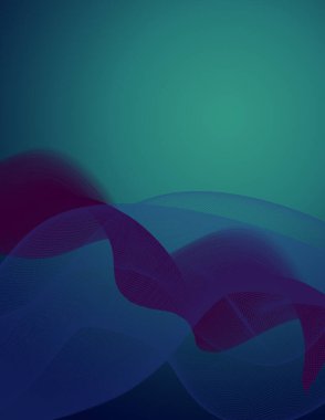 Soyut dijital dalgalar. Modern sanat.