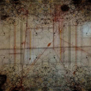 Soyut fraktal arkaplan. bilgisayar dijital çizimi.