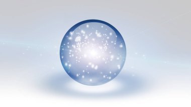 Köpüklü baloncuk beyazda izole. 3d oluşturma.