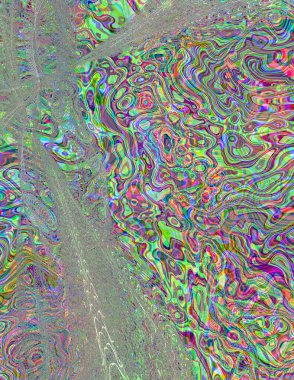 Soyut dijital dalgalar. Modern sanat.