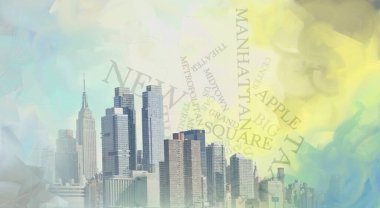 Arkaplan için soyut boyama bileşimi