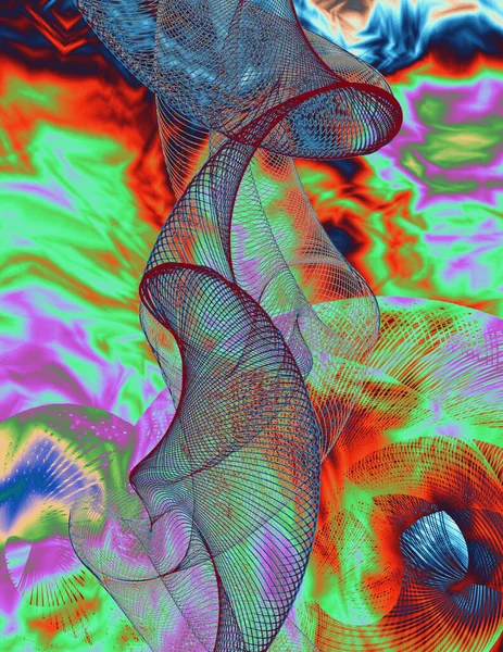 Digitale Rendering Abstracte Achtergrond Kunst Behang Kopieer Ruimte — Stockfoto