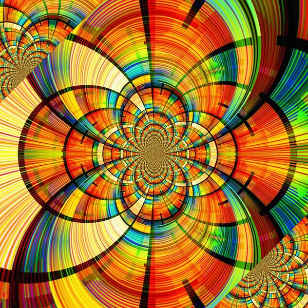 Fondo Fractal Colorido Abstracto Para Diseño Creativo —  Fotos de Stock