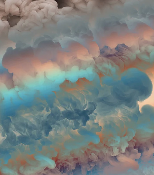 Abstraktní Barevný Pohled Oblačnou Oblohu — Stock fotografie