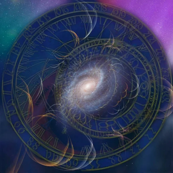 Ortaçağ Astronomik Saati Görüntüleme — Stok fotoğraf