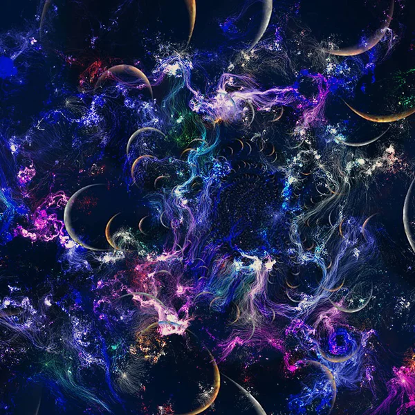 Abstract Fractal Background Rendering — Stock Photo, Image